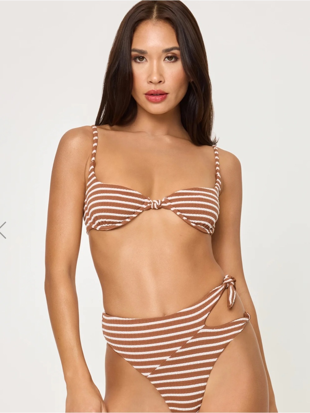 L*Space Tulip Bikini Top Brown Sugar
